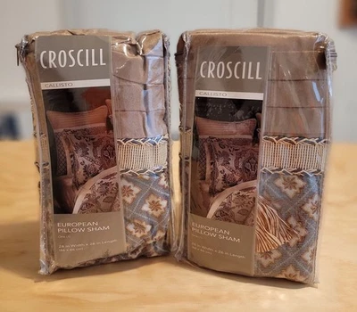 Croscill Home Euro Pillow Sham Callisto 26" x 26" Set of 2 - Image 1 of 4