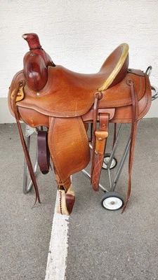 Circle Y Ranch Saddle Roping Saddle Work Saddle "All Around" - Image 1 of 4