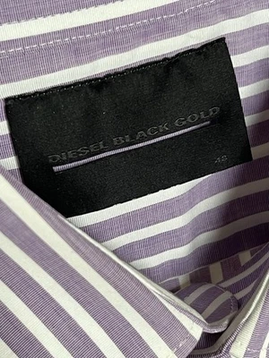 Mens Authentic DIESEL BLACK GOLD Premium Slim Fit Rare design Shirt size M NEW - Изображение 1 из 4