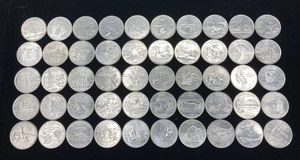 D Mint State Quarter dollar FULL Complete Set 50 Coins US Denver 1999-2008 - Picture 1 of 8