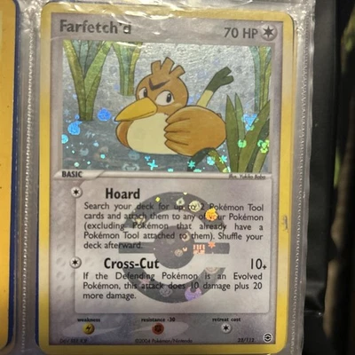 2004 Pokemon Ex Fire Red Leaf Green Farfetch'd foil card, mint condition - Image 1 of 4
