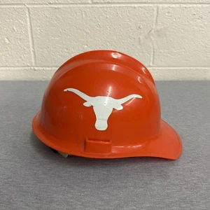 Vintage Bullard Hard Hat Model 3000 Orange Texas Long Horns - 6-1/2" - 8" - Picture 1 of 8