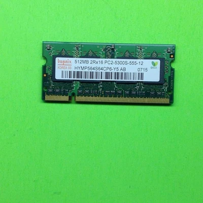 Hynix HYMP564S64CP6-Y5 RX16 512MB DDR2-667 (PC2-5300) PC2-5300S Random Access M - Image 1 of 2