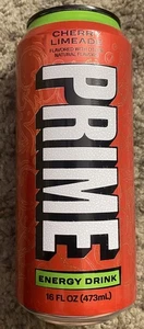 NEW PRIME ENERGY DRINK CHERRY LIMEADE FLAVORED 16OZ (473) CAN 🍒🍋‍🟩 - Picture 1 of 3