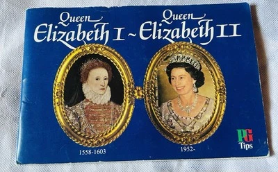 BROOKE BOND PG TIPS TEA CARDS ALBUM - NOT COMPLETE - QUEEN ELIZABETH I - II - Image 1 of 4
