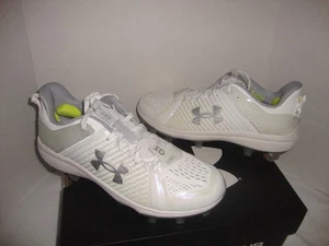 Nuevos botines de béisbol Under Armour 3025591-100 yardas bajos MT TPU para hombre talla 10 - Imagen 1 de 17