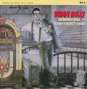 Buddy Holly & Crickets Reminiscing / Baby I Don't Care UK 45 W/PS 1984 Reissue - Picture 1 of 2