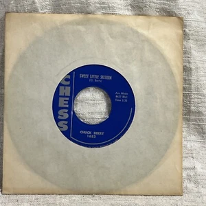 Chuck Berry 7" Record 45 Sweet Little Sixteen/Reelin And Rocking Chess 1683-7795 - Picture 1 of 5