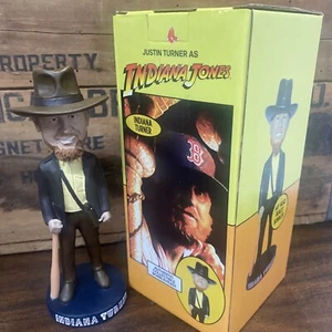 Indiana Jones Justin Turner Bobblehead Red Sox SGA 6/28/23 Fenway Theme Night - Picture 1 of 6