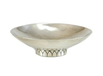 Salero abierto Georg Jensen de plata de ley n.º 825 de Sigvard Bernadotte c1950 Foto 1 de 4