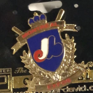 Montreal Expos MLB Wreath Crest PETER DAVID PIN New - Picture 1 of 1