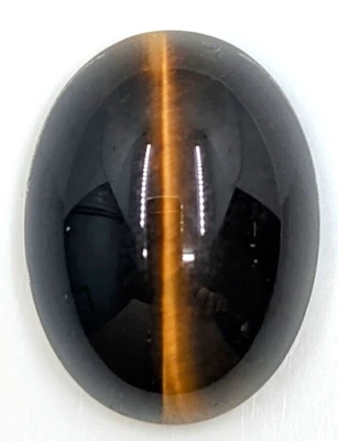 12x10mm Natural Tiger Eye Oval Cabochon AAA+ German Cut - Image 1 of 2