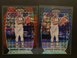 Dennis Smith Jr. 2017-18 Prizm Mosaic Green/Red RC Lot (2) Mavericks b - Picture 1 of 1