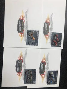 AMERICAN MOTORCYCLES FIRST DAY OF ISSUE COVERS WITH MAJOR SPELLING ERROR - Picture 1 of 2