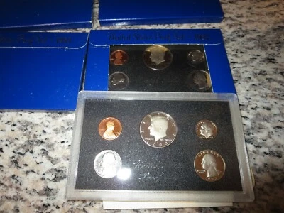 (5) 1983 US United States Coin Proof Set 5 Coin Sets Kennedy Half Birth  - Image 1 of 4