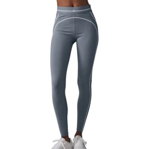 Alo Yoga Airbrush High-Waist Heart Throb Legging Steel Grey S - Bild 1 von 13