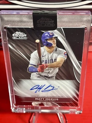 Topps Chrome Black 2024 Matt Mervis Autograph - Image 1 of 2