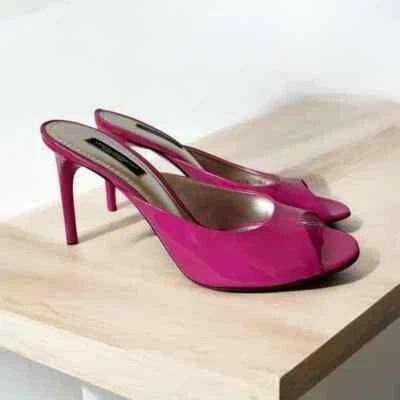 Salto Dolce Gabbana elegante rosa peep-toe tamanho 36.5 - Imagem 1 de 4