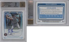 2011 Bowman Draft Chrome Prospects Refractor Travis Harrison BGS 9 MINT Auto