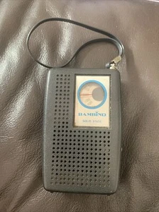 BAMBINO MADE IN HONG KONG SOLID STATE RADIO USED COLLECTORS RARE VINTAGE - Picture 1 of 13