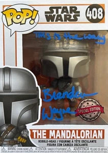 Brendan Wayne Beckett Authenticated Signed The Mandalorian Funko 408 - Picture 1 of 1