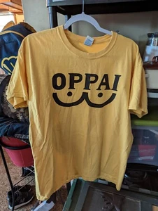 One-Punch-Man Manga Anime Saitama Oppai Mens Crew Neck Tee Unisex T-Shirt Cotton - Picture 1 of 2