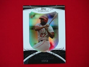 VLADIMIR GUERRERO 2010 TOPPS - STERLING BB CARD #93 SERIAL # 17 / 50 ANGELS - Picture 1 of 4