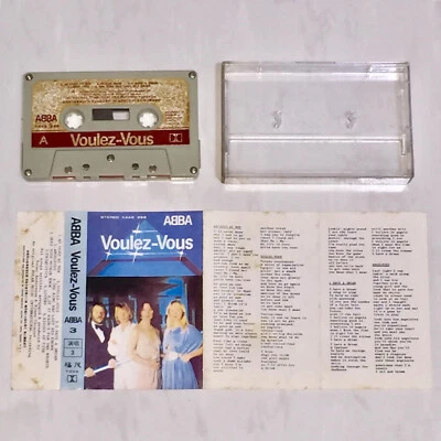 ABBA 1979 Voulez-Vous Taiwan Edition 10 Track Cassette Tape Album with Lyrics - Image 1 of 4
