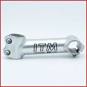 NOS ITM TOMAHAWK AHEAD THREADLESS STEM 1"+1/8 MTB SILVER 120mm 90S VINTAGE OLD - Picture 1 of 8