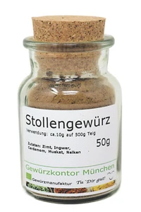 Stollen Gewürzmischung 50g im Glas Gewürzkontor München - Bild 1 von 3