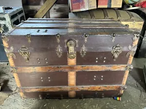 Antique Steamer Trunk 1890s - Picture 1 of 5