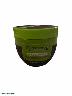 NUEVO Aceite Natural de Macadamia Mascarilla Reparadora Profunda Cabello Seco Dañado 16 fl oz Foto 1 de 2