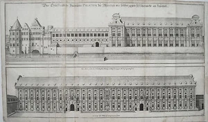 München Schloss Bayern Merian 2 Kupferstiche der Erstausgabe 1644 - Picture 1 of 1