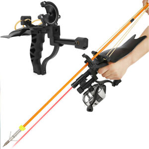 Catapult Slingshot Set Archery Bowfishing Arrows Reel Laser Shooting Bow Fishing