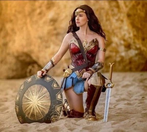 Wonder Women Prop Replica Halloween Costume Roleplay Cosplay 22" Round Shield - Picture 1 of 7