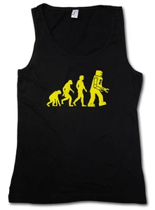THE BIG BLACK ROBOT EVOLUTION BANG THEORY TANK TOP WESTE - Sheldon Nerd Cooper TV - Bild 1 von 2