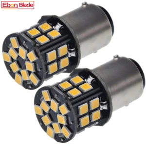 2 x LED Lampe Birne Warmweiß 6V 6 Volt BAY15D 1157 21/5W Rücklicht/Bremslicht DC - Picture 1 of 8