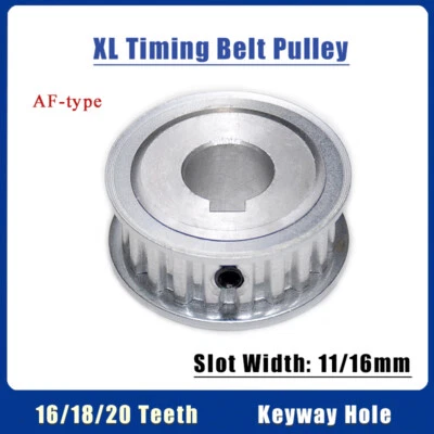 Polea de correa de distribución XL 16-20 dientes tipo AF rueda síncrona diámetro de llave 8 mm-18 mm Foto 1 de 4