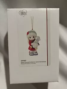 2024 Precious Moment Ornament Girl Holding Penguin Have Yourself A Merry Little - Picture 1 of 8