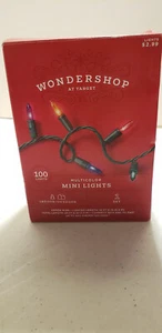 NEW 100 Multi Color Mini Lights Green Wire Christmas Bulbs String Wedding Lights - Picture 1 of 3