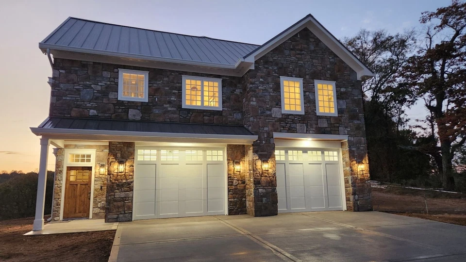 Paneles para puertas de garaje 9x12, 2 juegos, ventanas de doble panel, solo paneles Foto 1 de 2