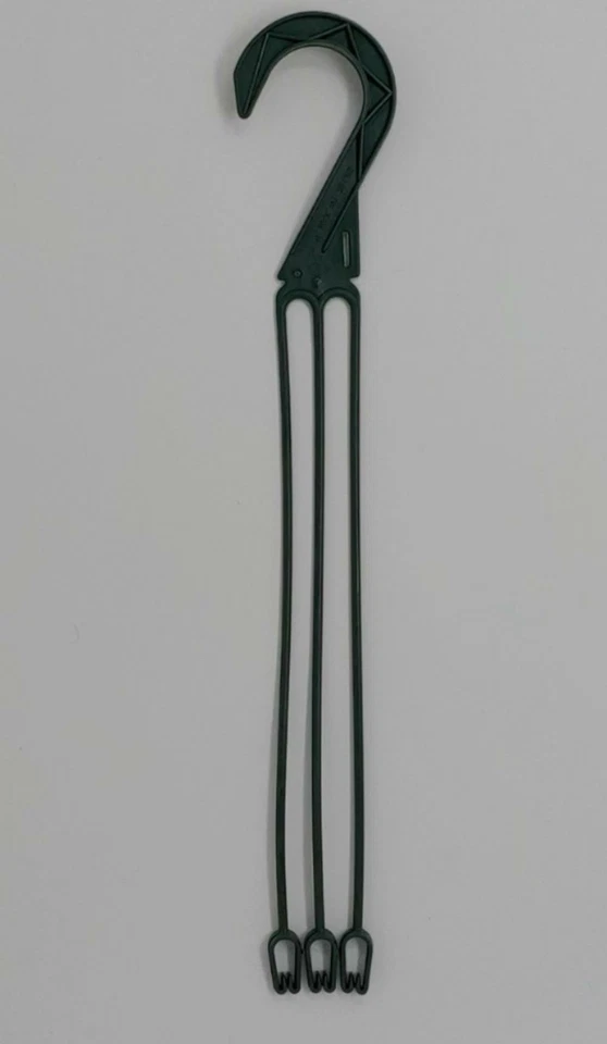 Percha de plástico, colgador de maceta verde de 16 pulgadas, cantidad-12, percha de repuesto Foto 1 de 1