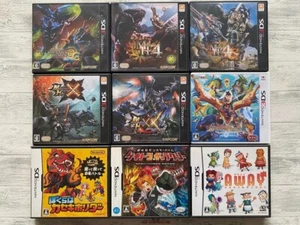 Nintendo DS & 3DS Monster Hunter & Kaseki Horider & Gekitotsu Galaxy & Away set - Picture 1 of 20