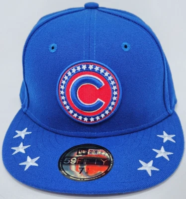 NEW Chicago Cubs New Era 59Fifty 2018 All Star Game Workout 7 3/8 Fitted Hat Red - Image 1 of 4