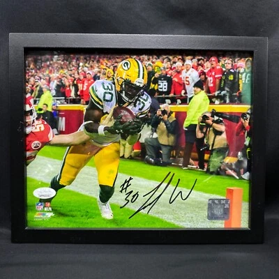 Jamaal Williams Green Bay Packers Autograph Signed Framed 8X10 NFL Photo Print - Image 1 of 4