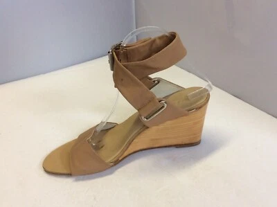 Rag & Bone Damien Tan Wrap Ankle Strap Stocked Wedge Heels Sandals 40 EU Italy - Image 1 of 4