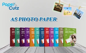 A5 INKJET PHOTO PAPER FULL RANGE GLOSS MATTE, PAPERCUTZ PROFESSIONAL - Picture 1 of 13
