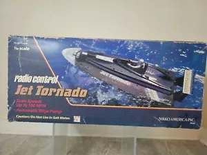 Nikko Jet Tornado Remote Control Boat With Original Box Vintage Water Toy!! - Picture 1 of 15