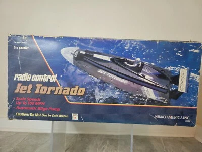 Nikko Jet Tornado Remote Control Boat With Original Box Vintage Water Toy!! - Image 1 of 4