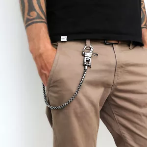 Edelstahl Hosenkette | Schlüsselkette | Bikerkette | Portemonnaie Kette | Wallet - Bild 1 von 11